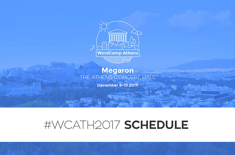 Πρόγραμμα ομιλιών WordCamp Athens 2017